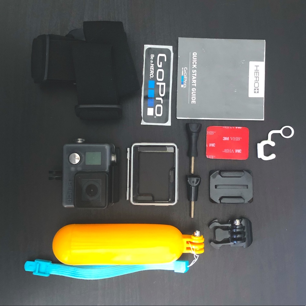 GoPro Hero + with attachments